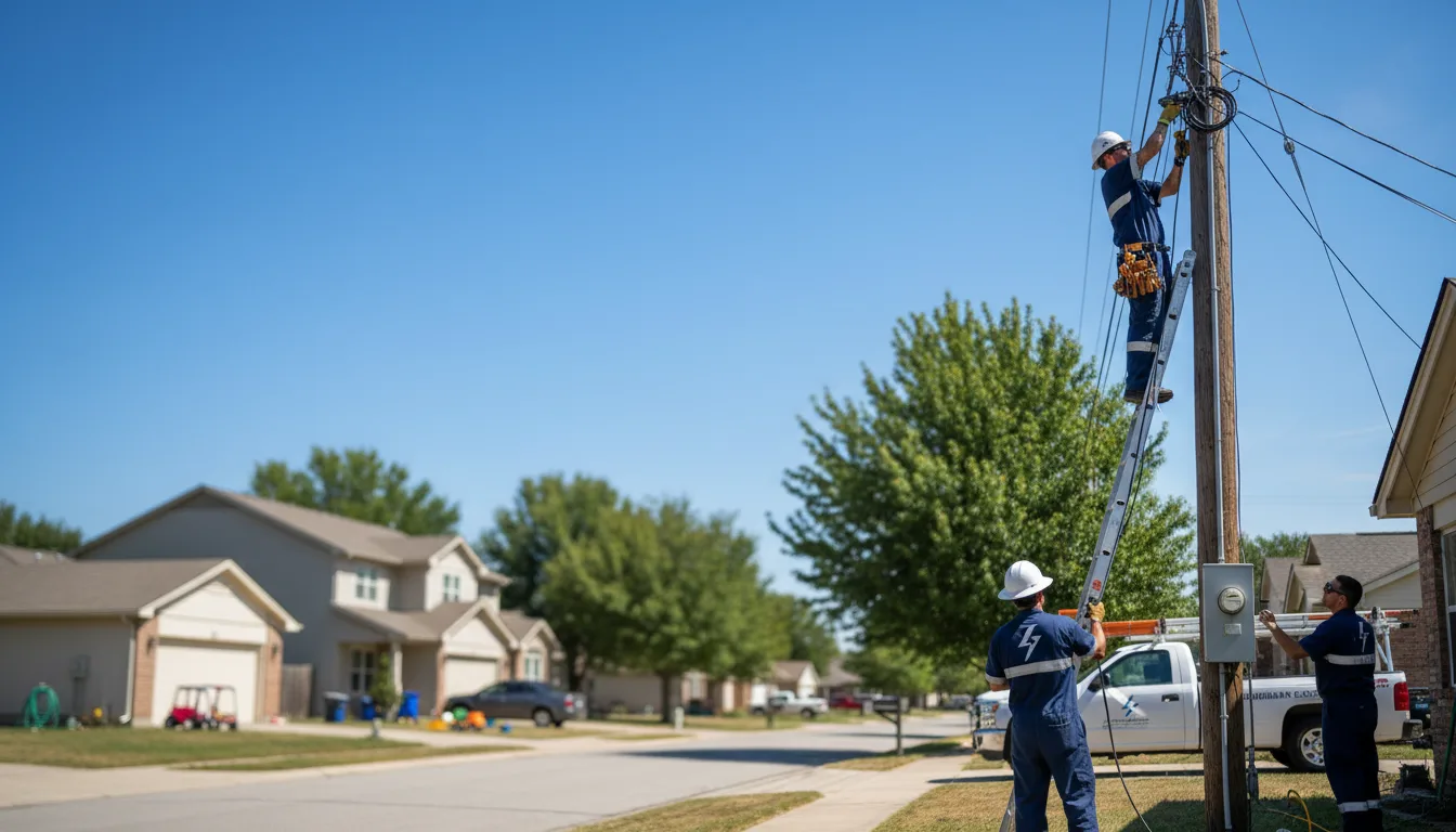 Residential electrician providing installation services in Nashville, OH